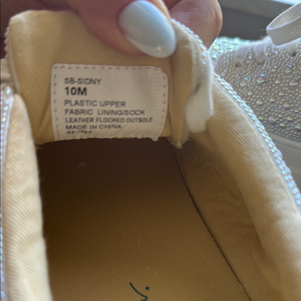 Betsey Johnson Sparkling White (Wedding) Sneakers - Picture 5 of 5